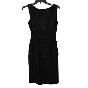 Vintage Banana Republic Womens Size 2 Wool Blend Sleeveless Dress‎ With Belt
